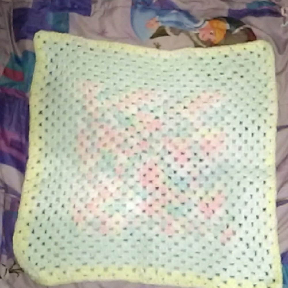 Pastel Crochet Baby Blanket
